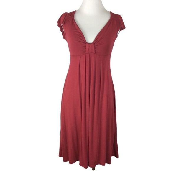 Kimchi Blue Keyhole Open Back Midi Dress Size XS - Picture 2 of 8